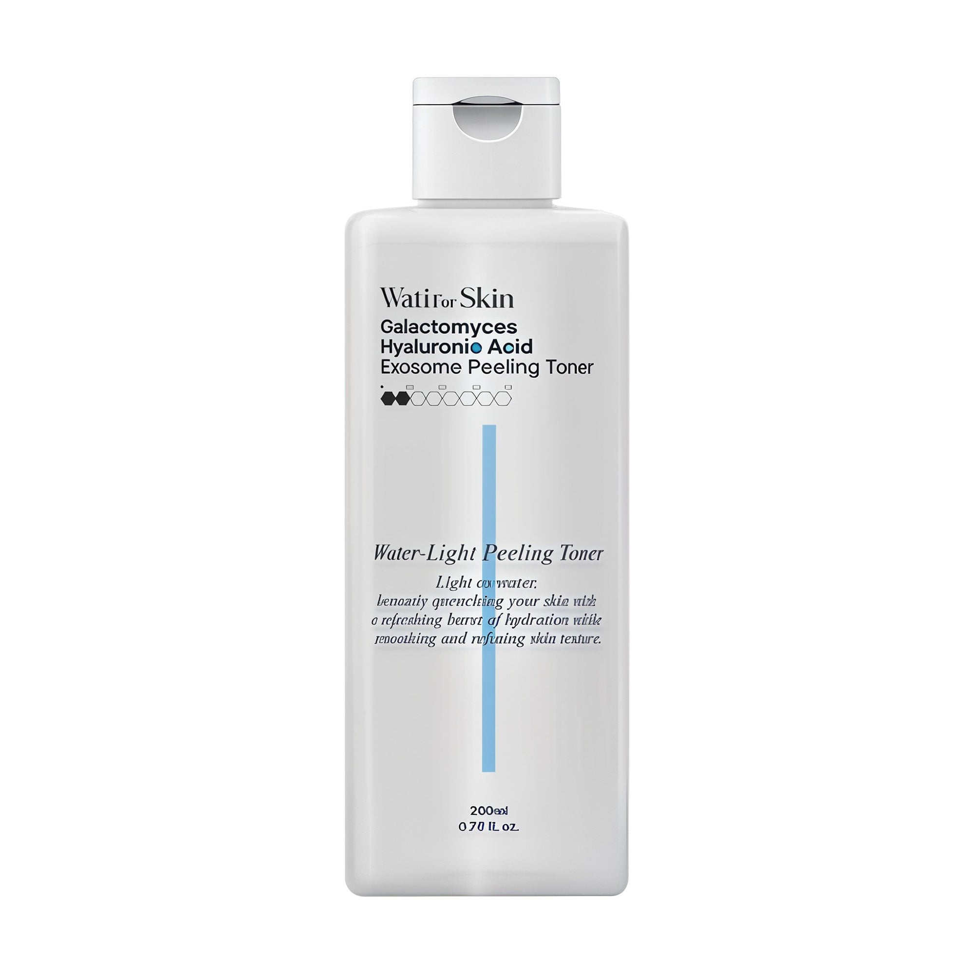 Тонер-пілинг для обличчя Wati For Skin Galactomyces Hyaluronic Acid Exosome Peeling Toner, 200 мл
